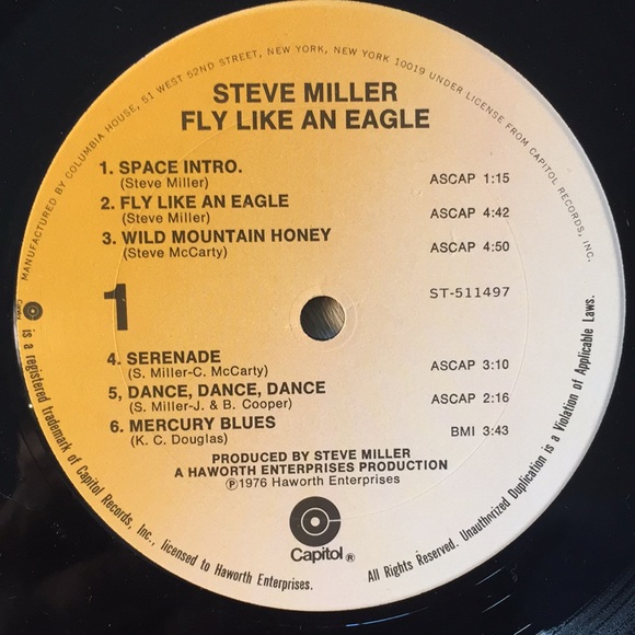 Steve Miller Band - “Fly Like An Eagle” Vinyl LP - Picture 4 of 5